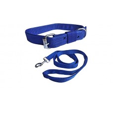 Super Dog Nylon Collar And Leash Set 0.5 Inch